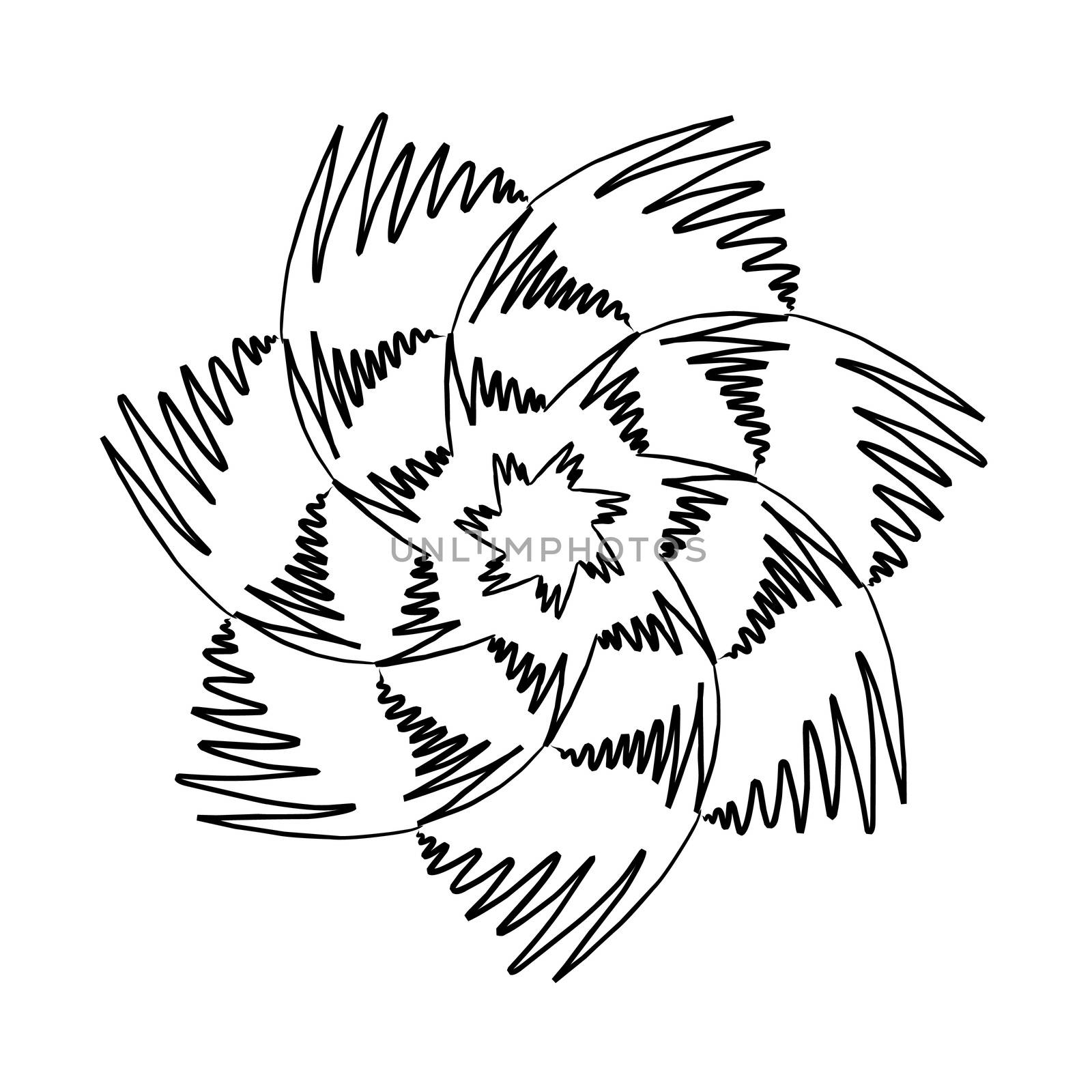 An image of a nice Mandala black and white