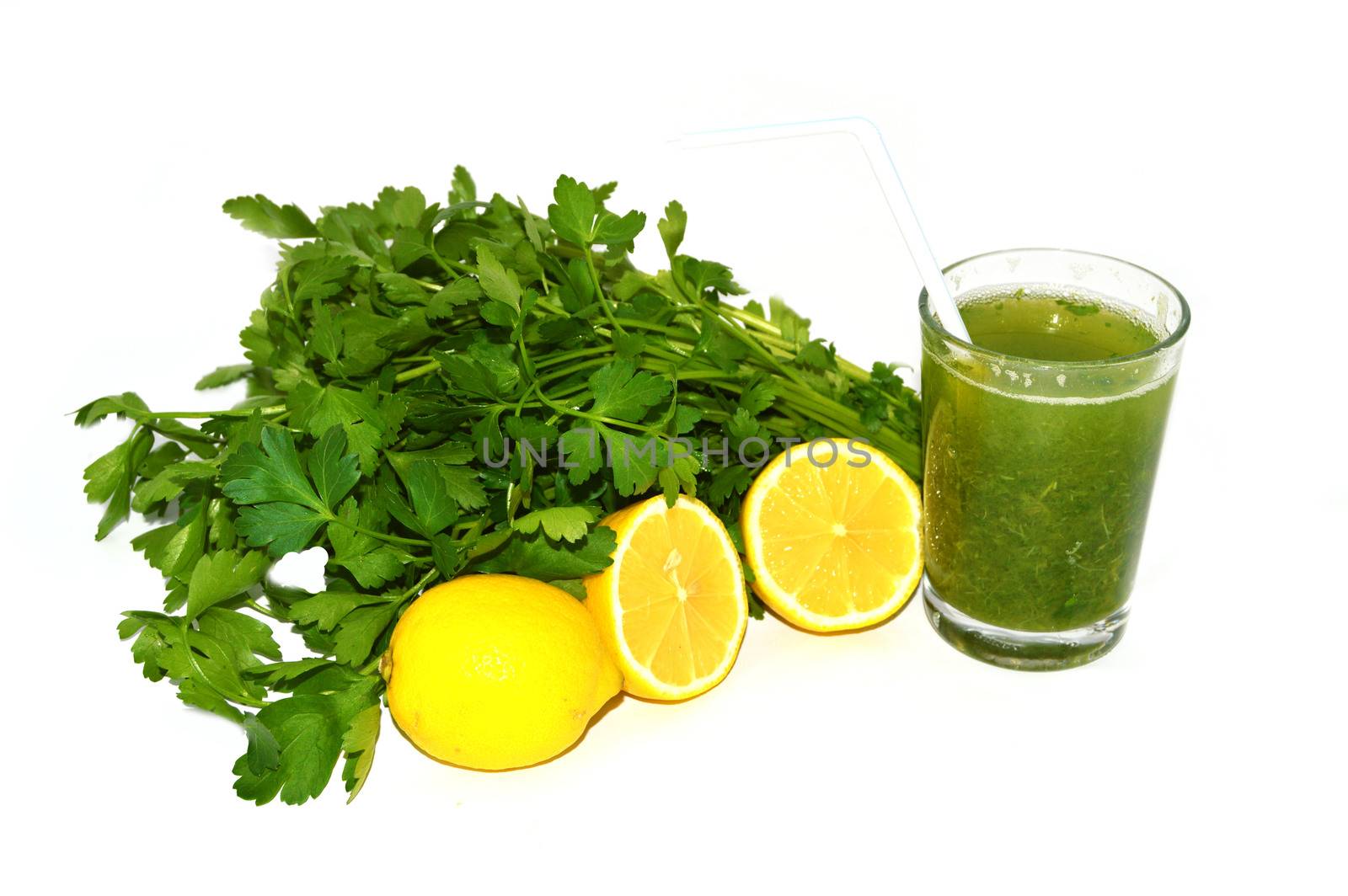 parsley and lemon juice to oil calore,lemon and parsley health