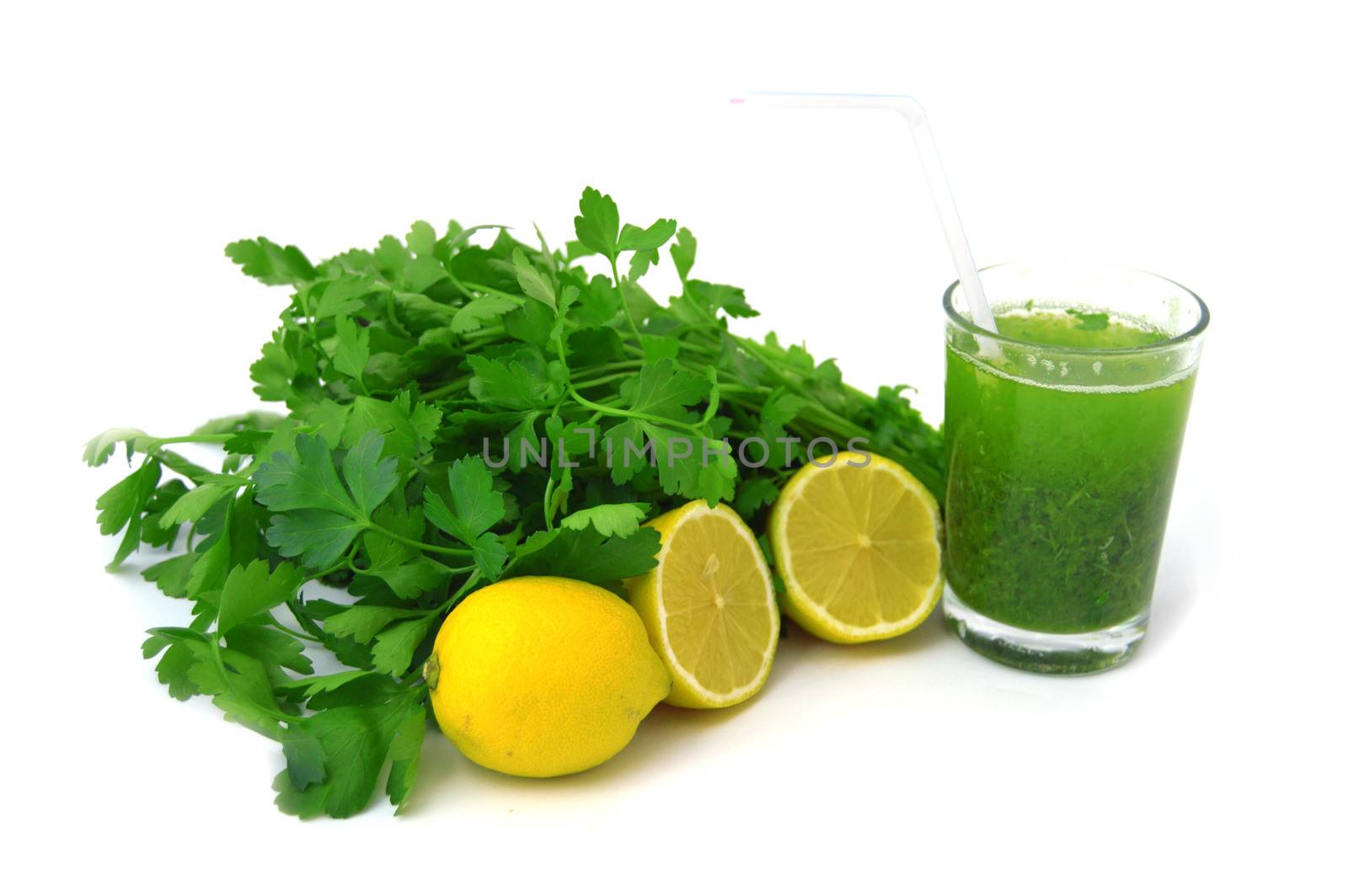 parsley and lemon juice to oil calore,lemon and parsley health