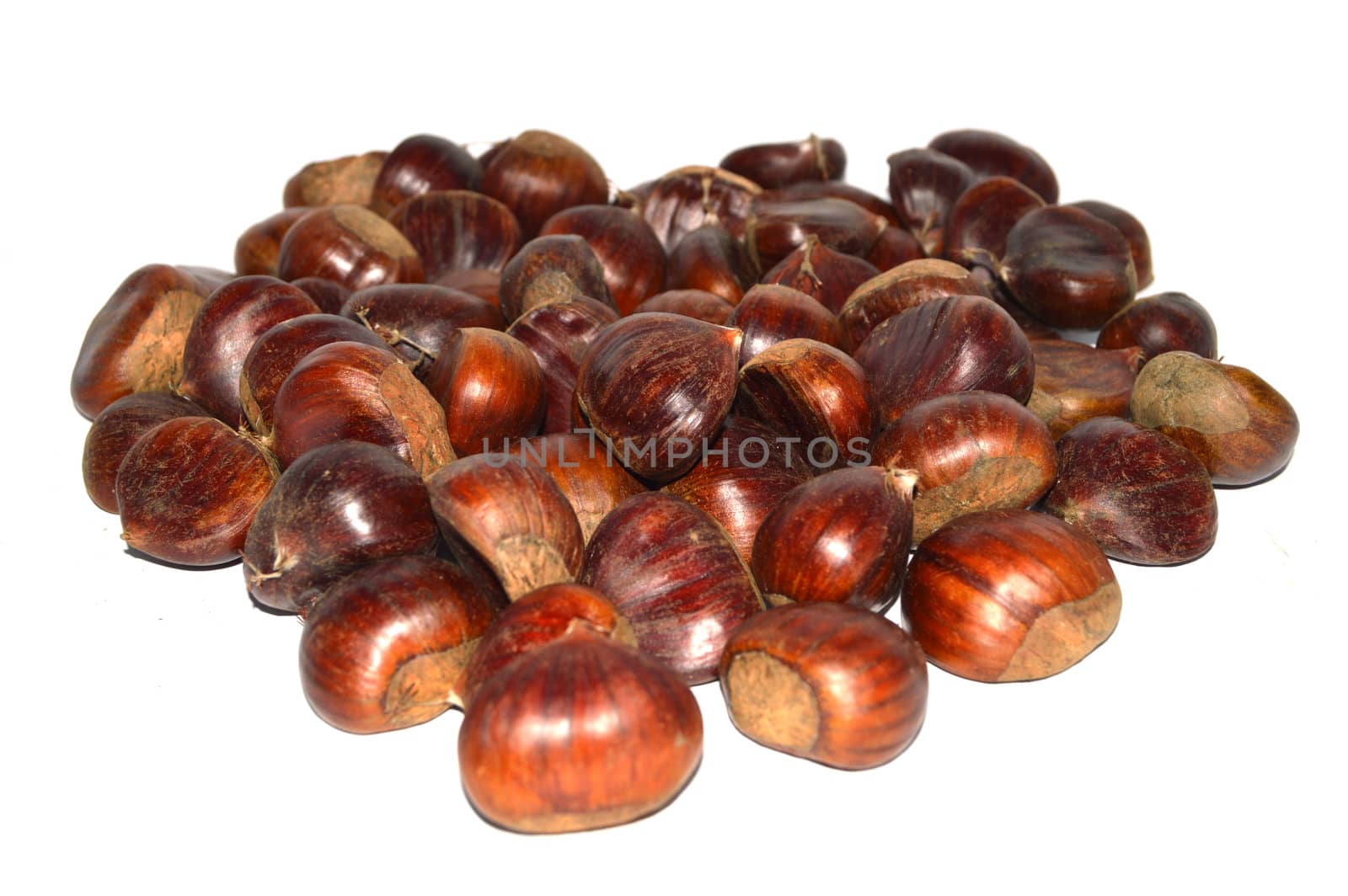 Chestnut pictures with natural crust and without crust