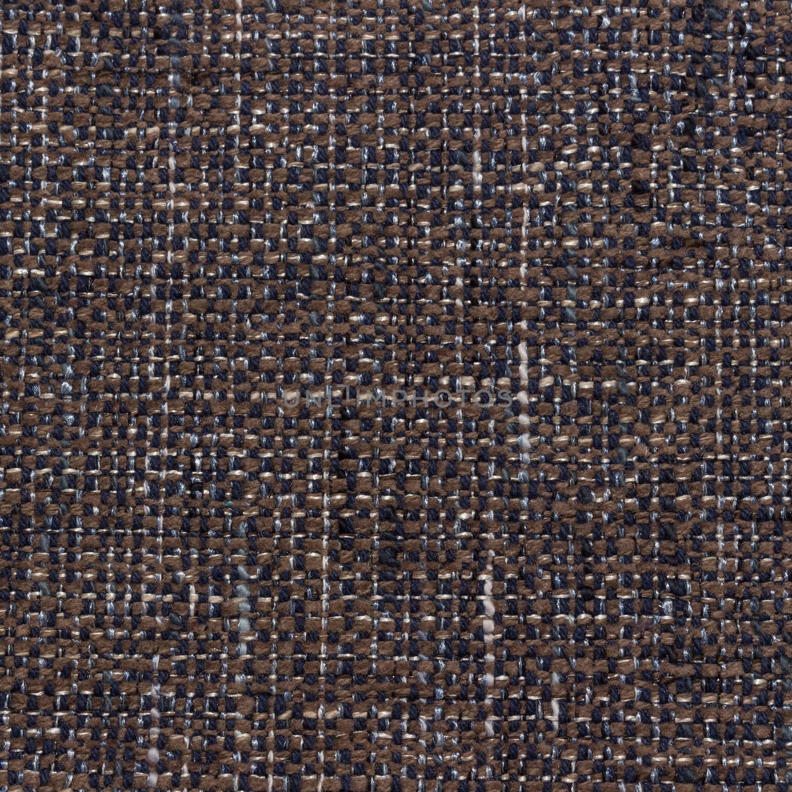 Rustic canvas fabric texture in brown and black  color. Square shape