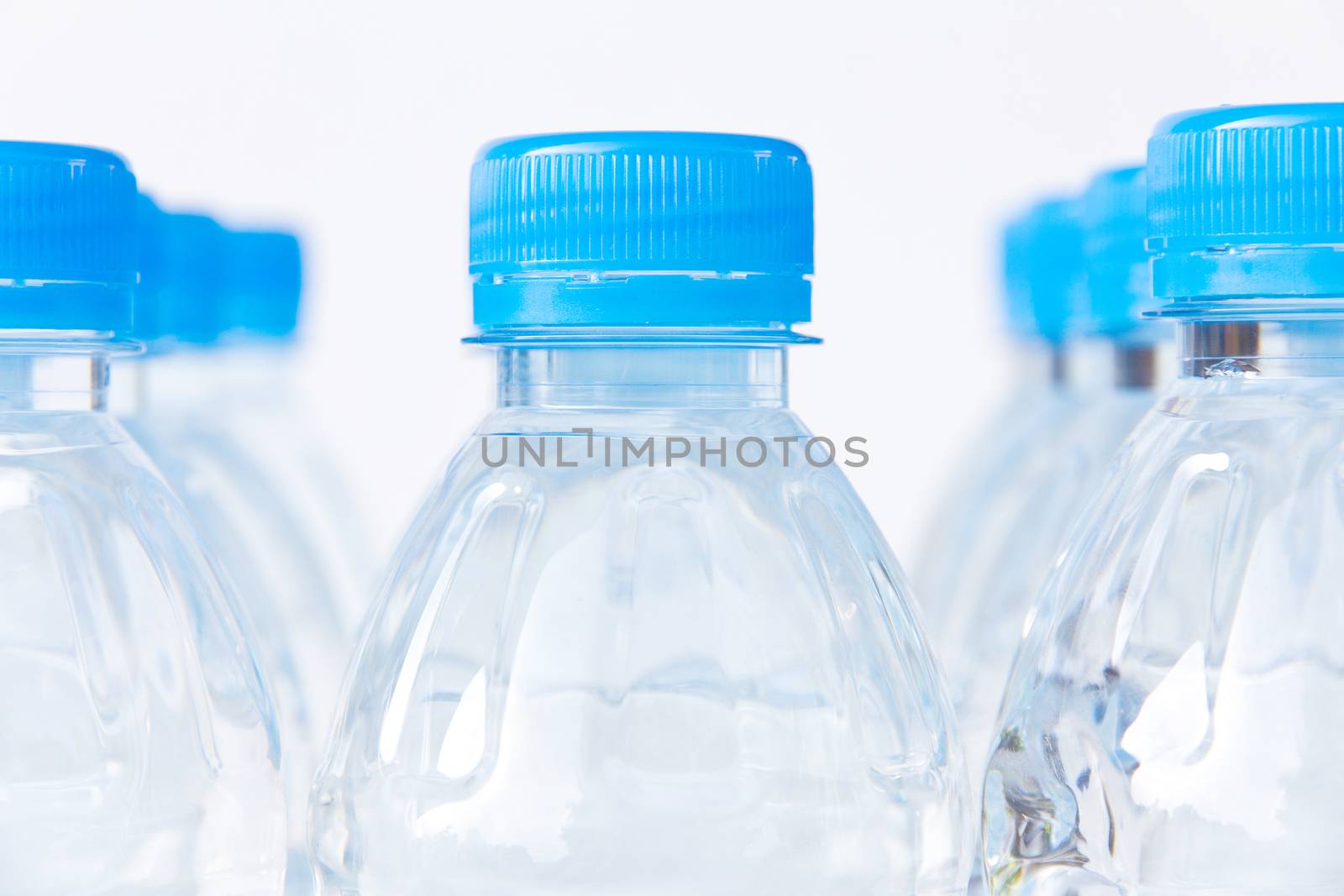 Close-up plastic bottle of drinking water
