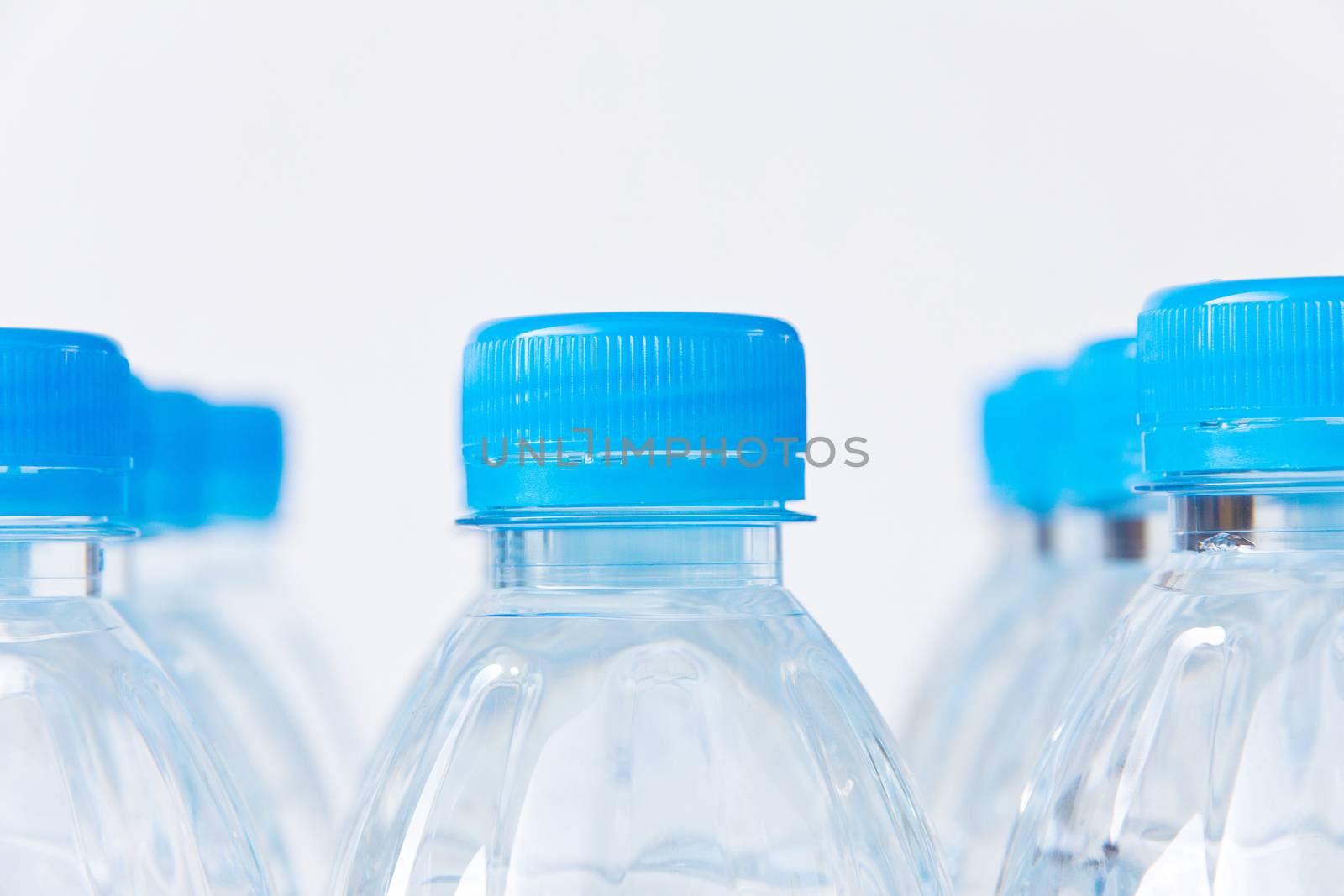 Close-up plastic bottle of drinking water