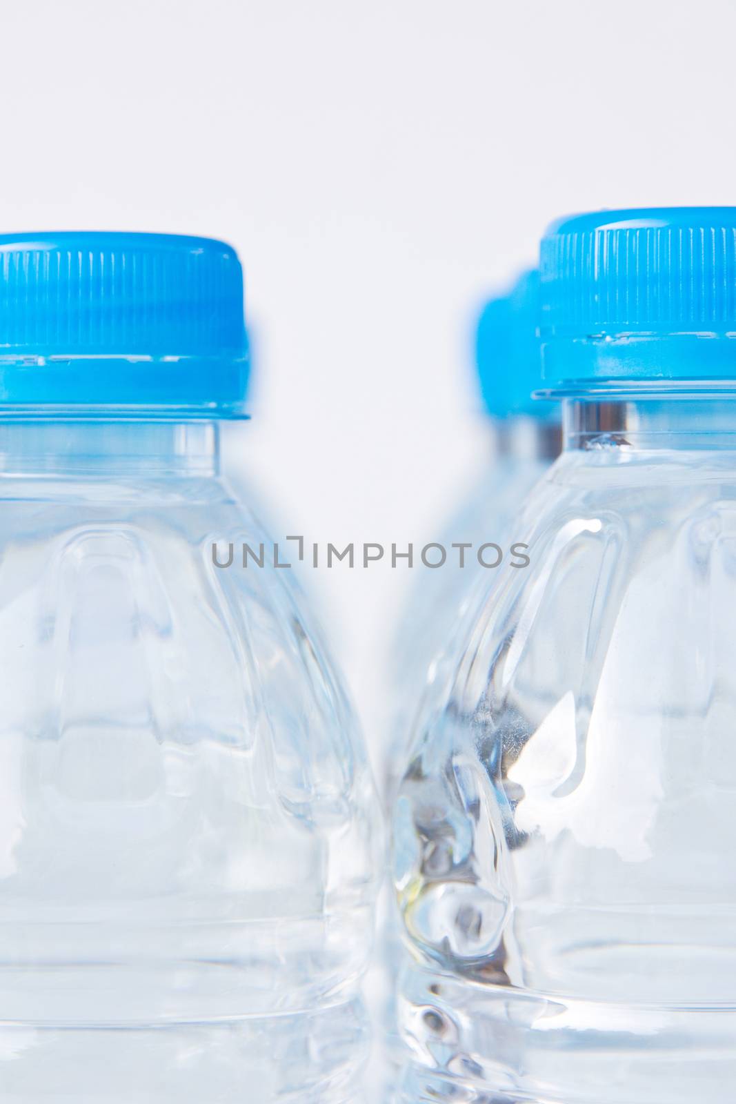 Close-up plastic bottle of drinking water