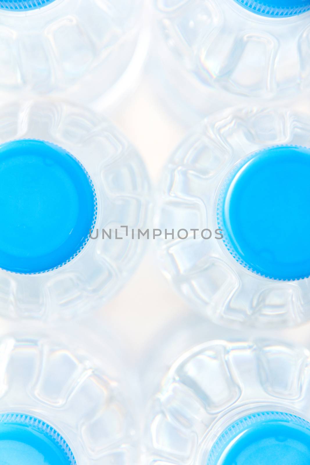 Close-up plastic bottle of drinking water