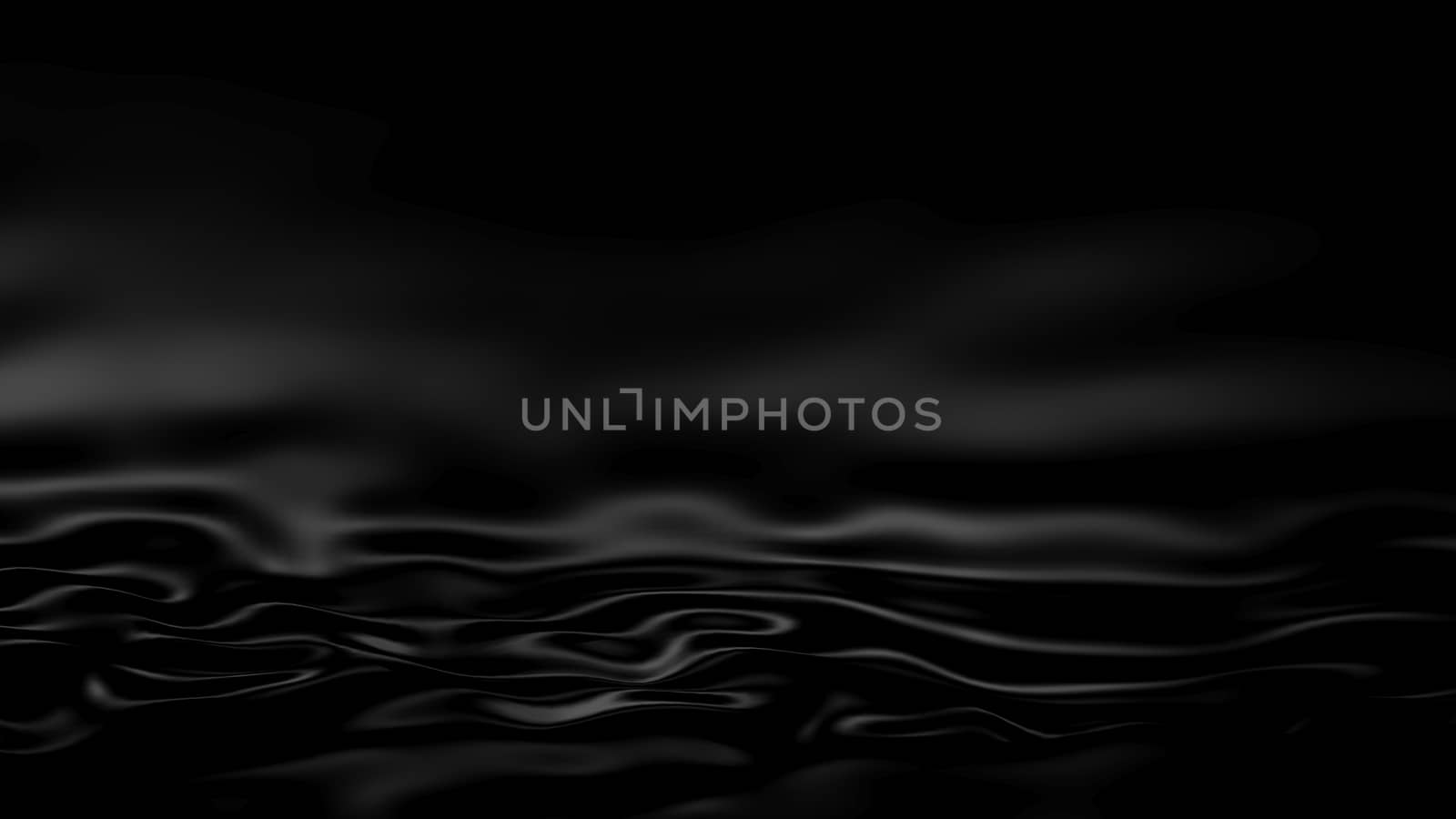 3D Illustration Abstract Black Background with Glare