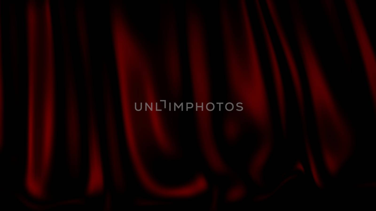 3D Illustration Abstract Red Background Silk Cloth