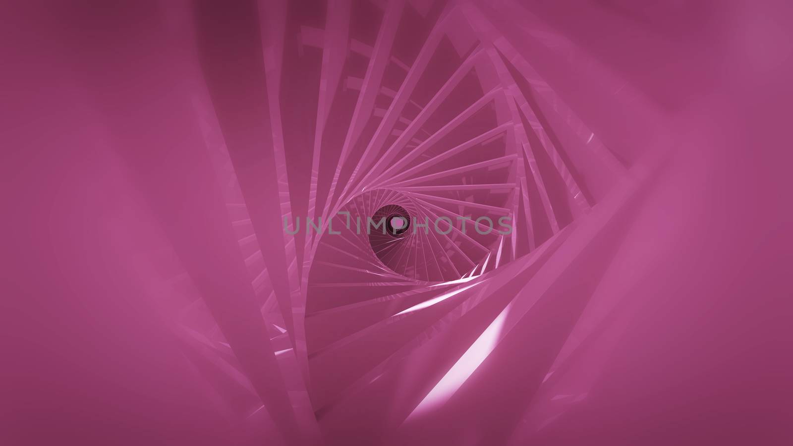 Abstract background with spiral tunnel. 3d rendering