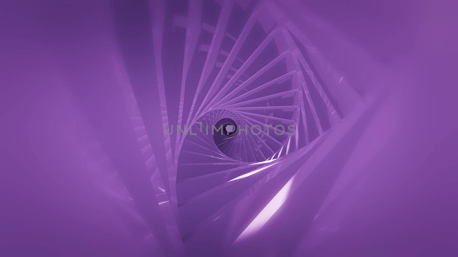 Abstract background with spiral tunnel. 3d rendering