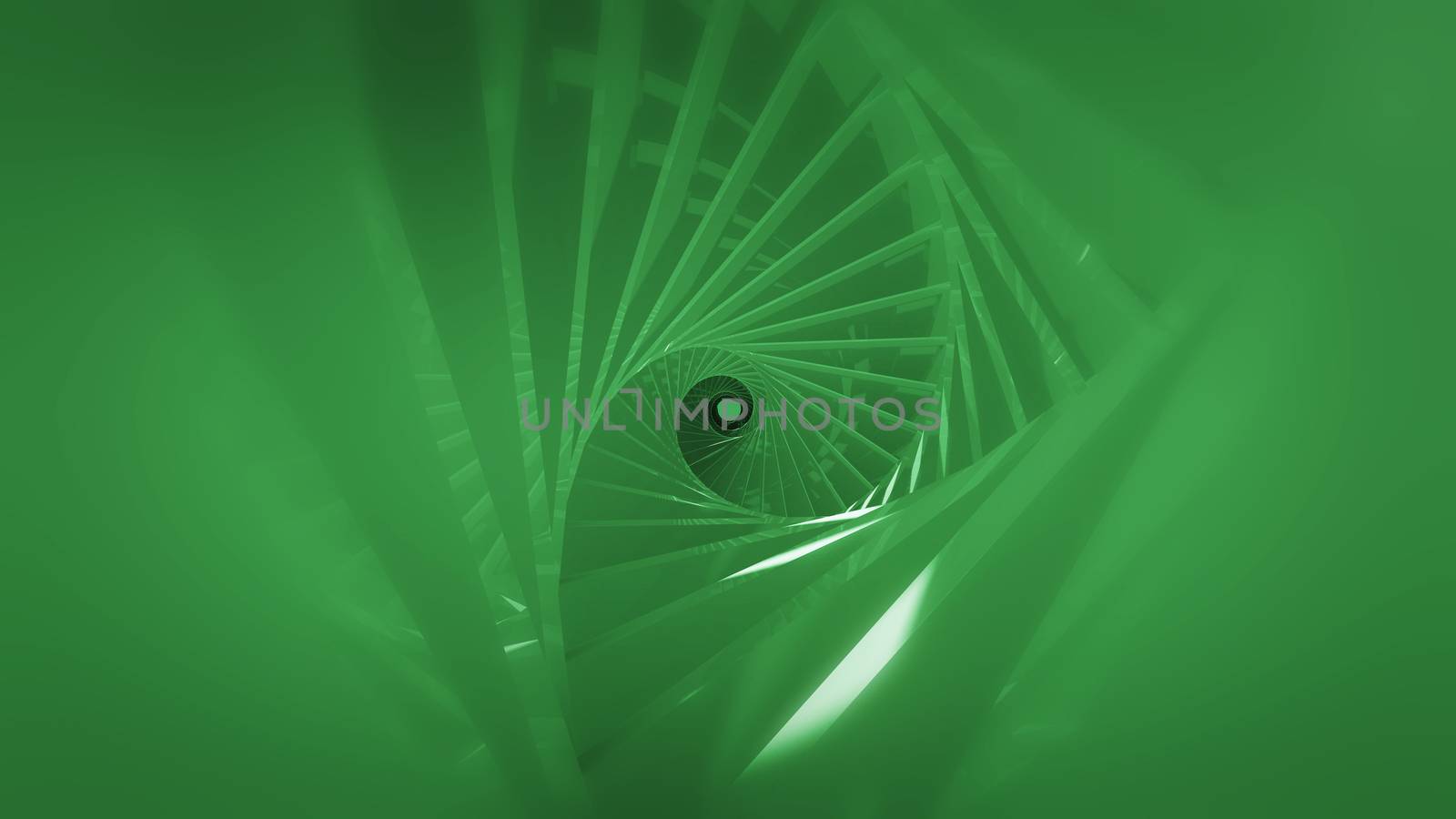Abstract background with spiral tunnel. 3d rendering