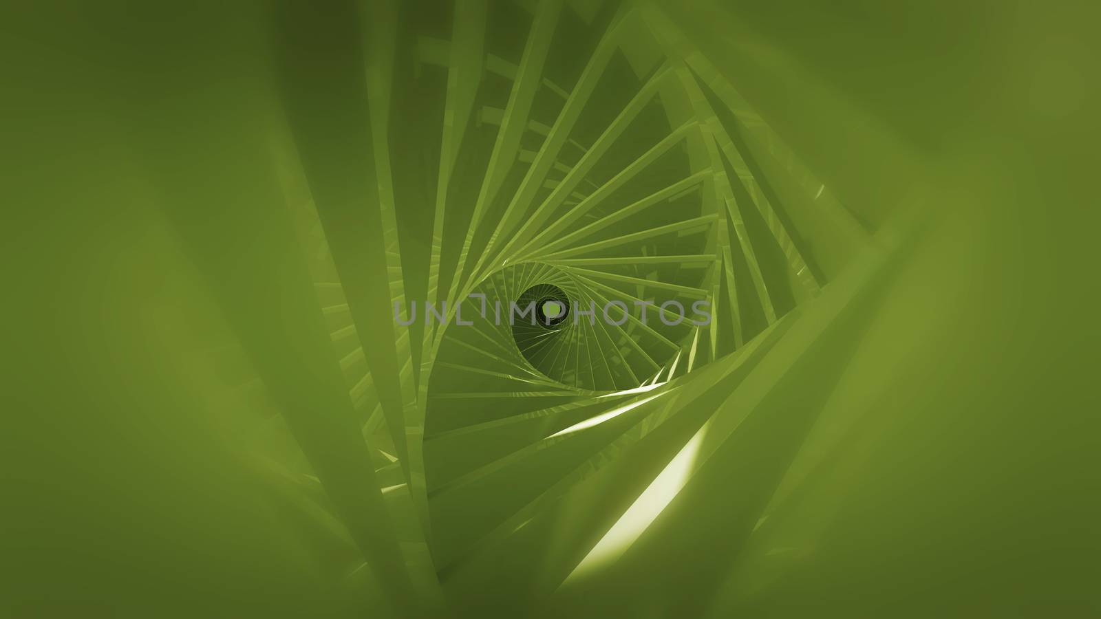 Abstract background with spiral tunnel. 3d rendering