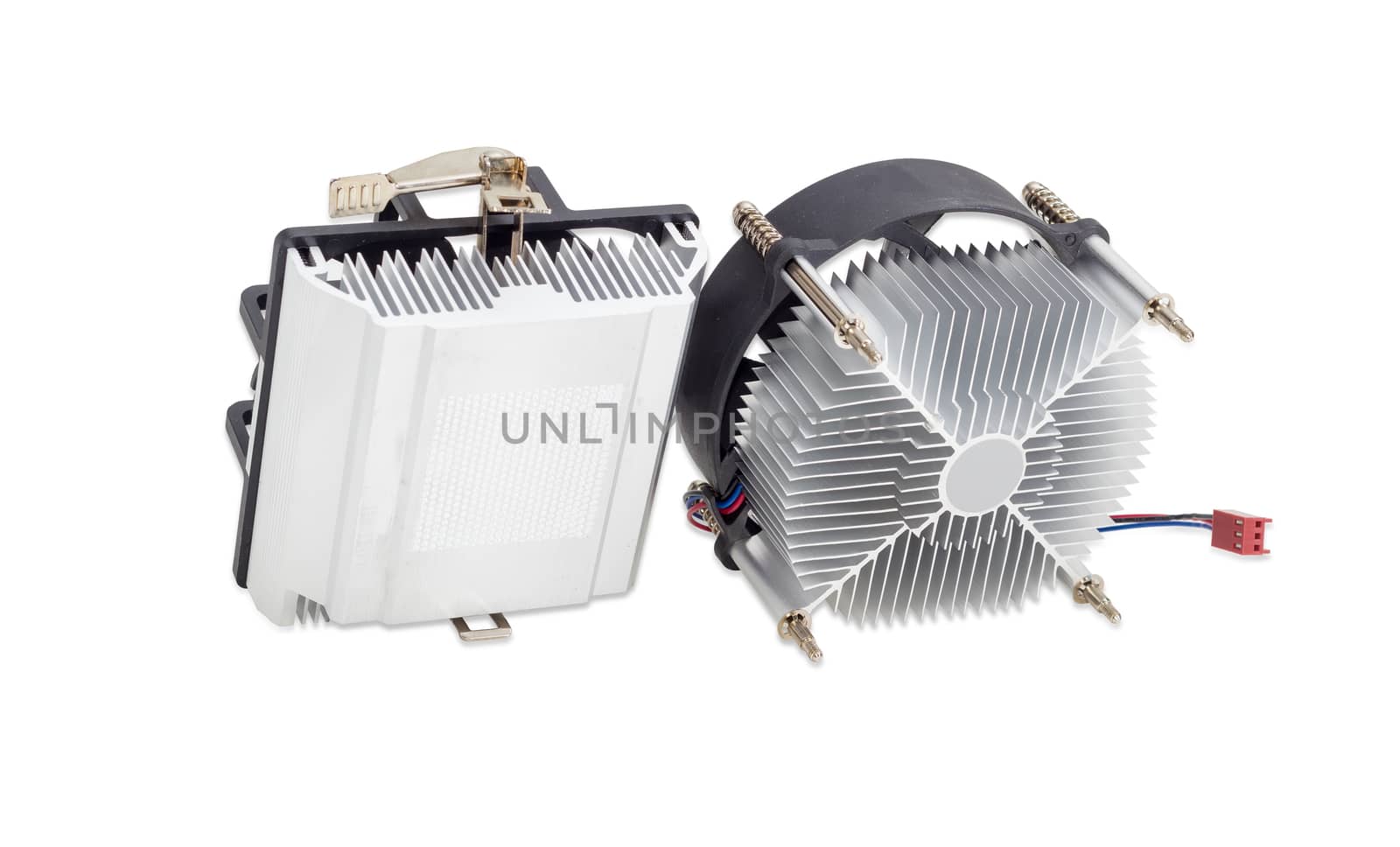 Two different active CPU heatsinks with fans by anmbph