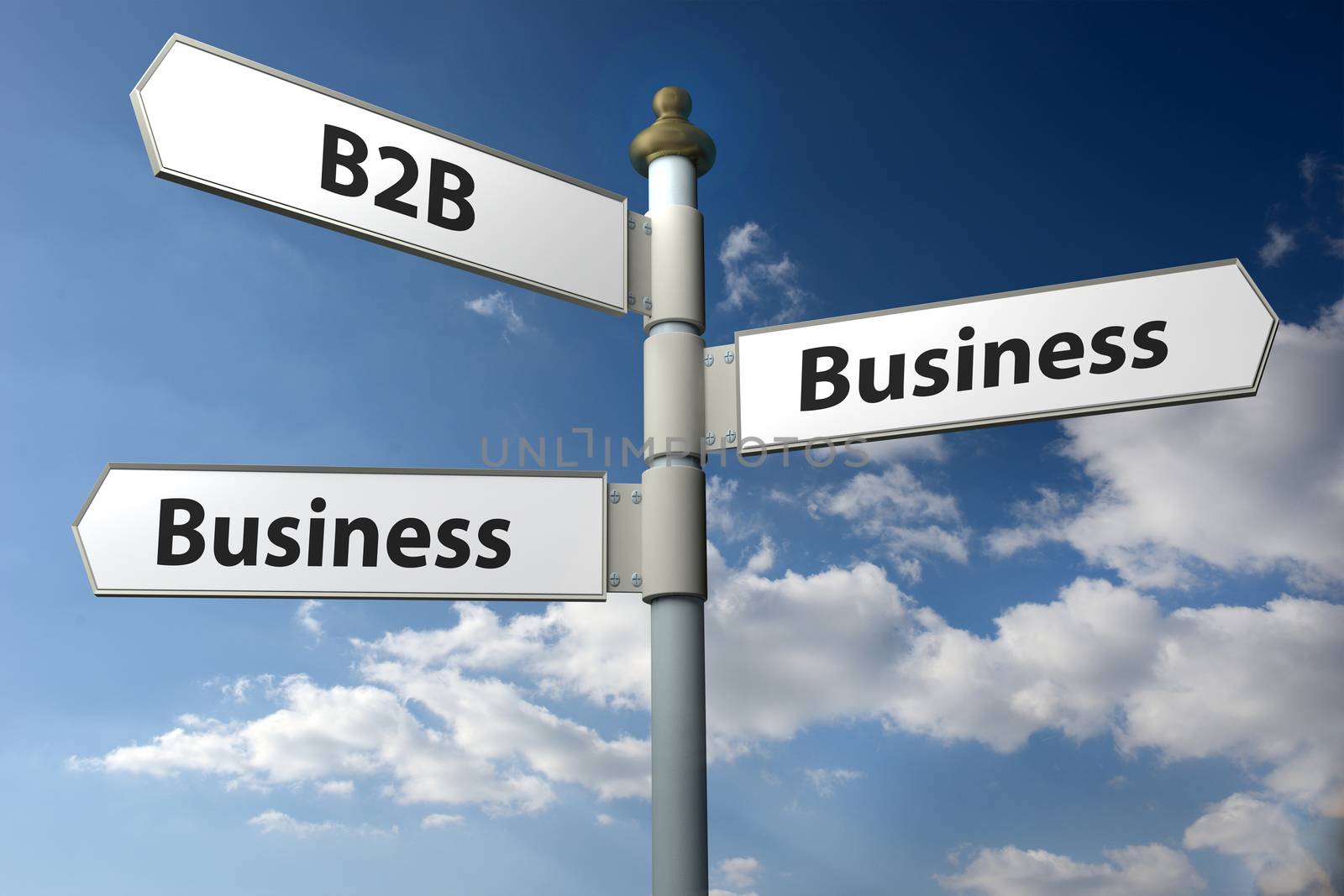 B2B Business 2 Business sign post by hyrons