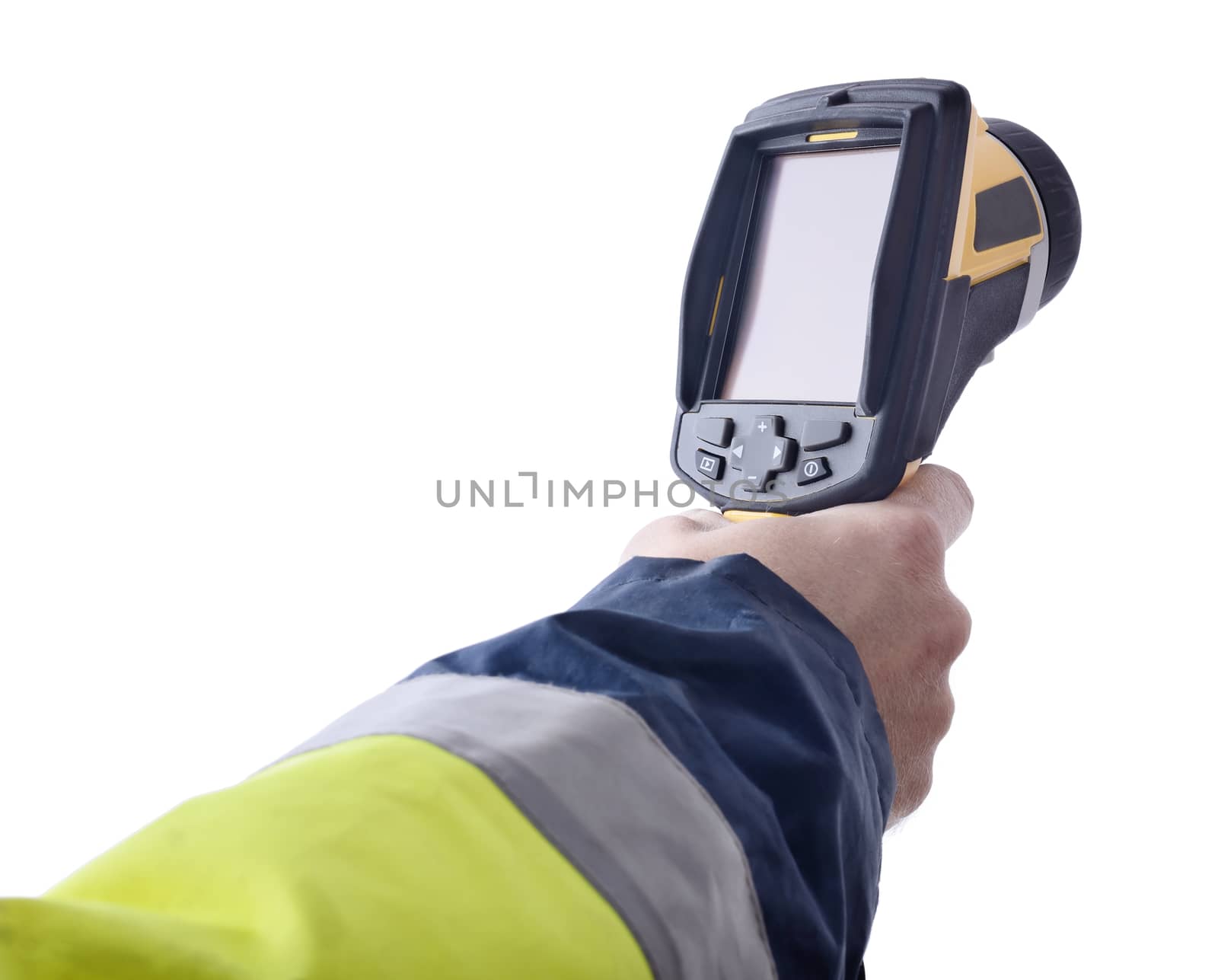 Speed gun isolated on a white background