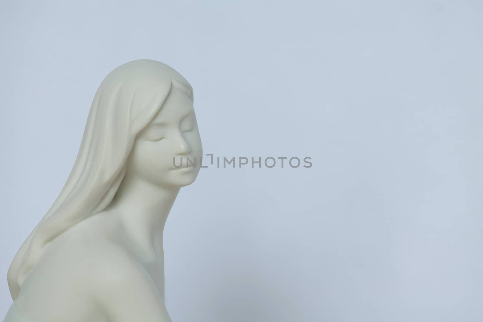 young girl with closed eyes Sculpture