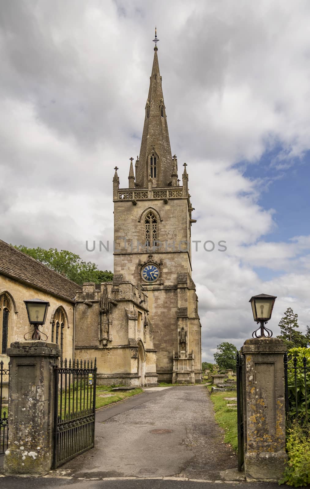 Corsham parish church in the market town of Corsham, Cotswolds, UK