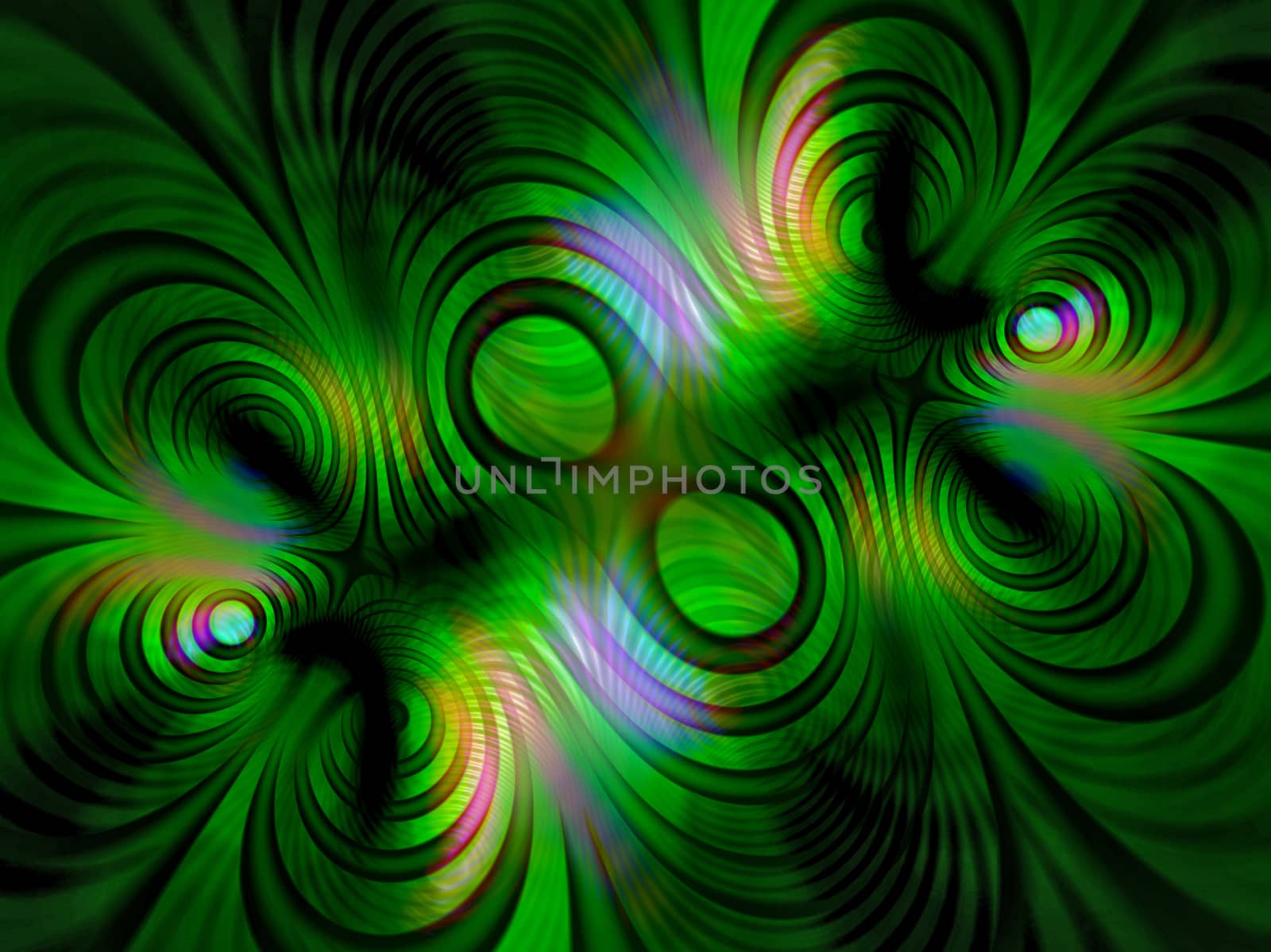 A psychedelic and multi-hued image.