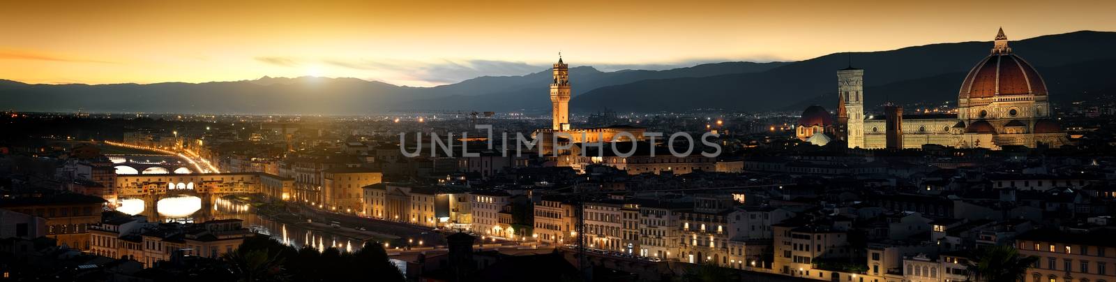 Panoramic view of Florence by Givaga