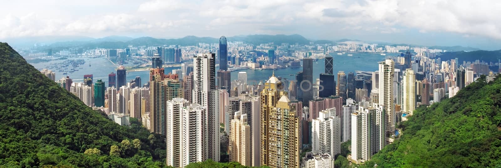 Hong Kong panorama by Vectorex