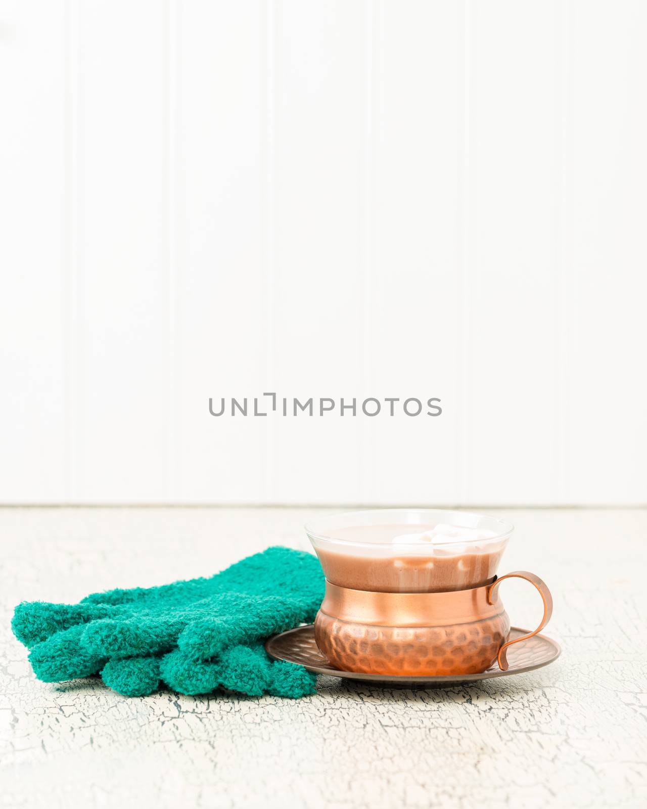 Hot Chocolate Green Gloves Portrait by billberryphotography