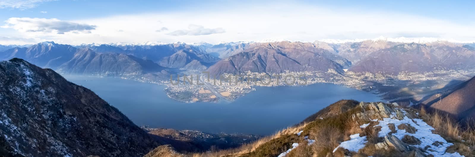 Gambarogno, Switzerland: Trail of Mount Gambarogno and views of the mountains and Lake Maggiore