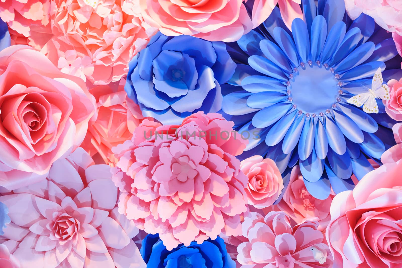 background of pink and blue colors for holiday decor by timonko