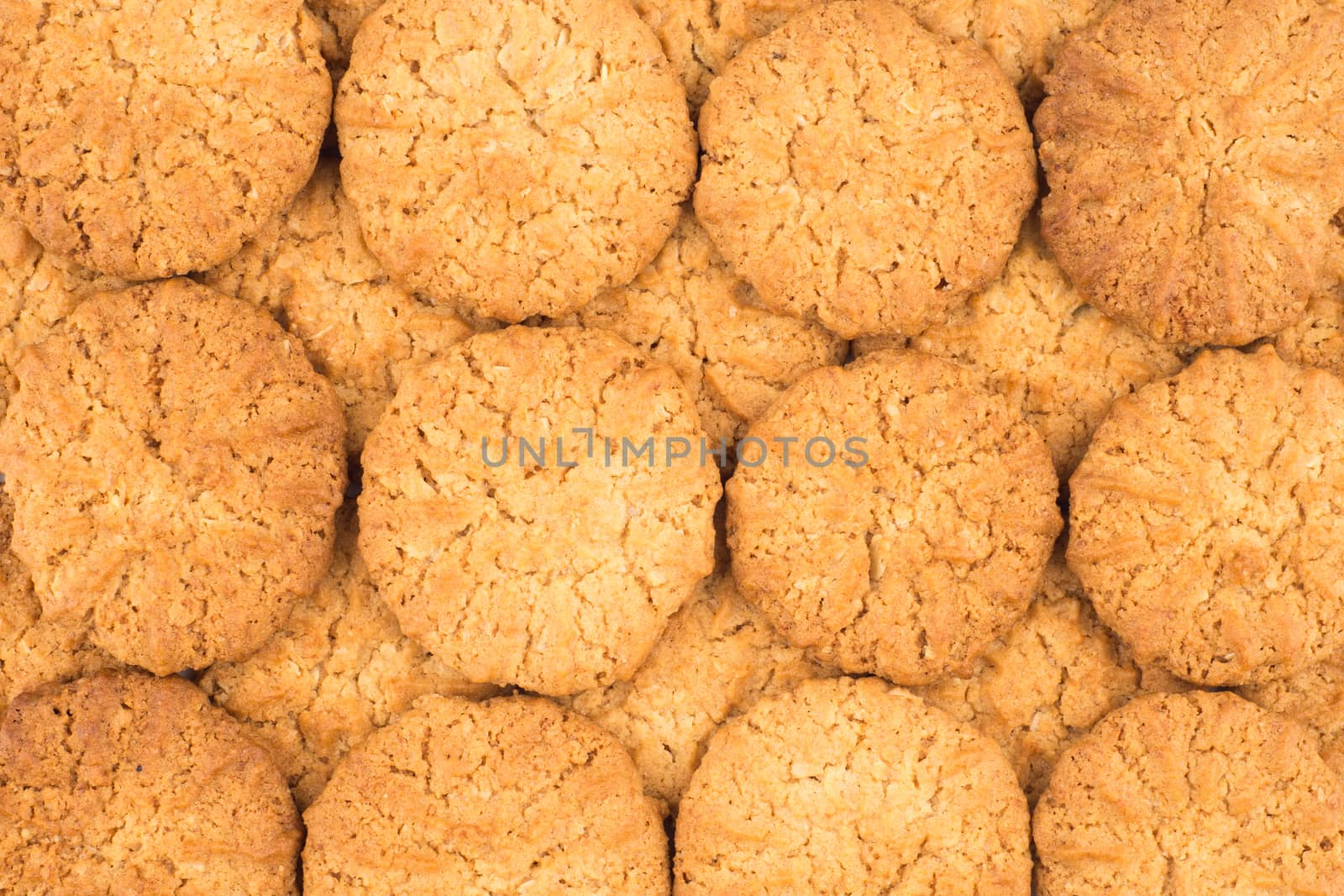 Texture (background) of the cookie in the studio. Top view.