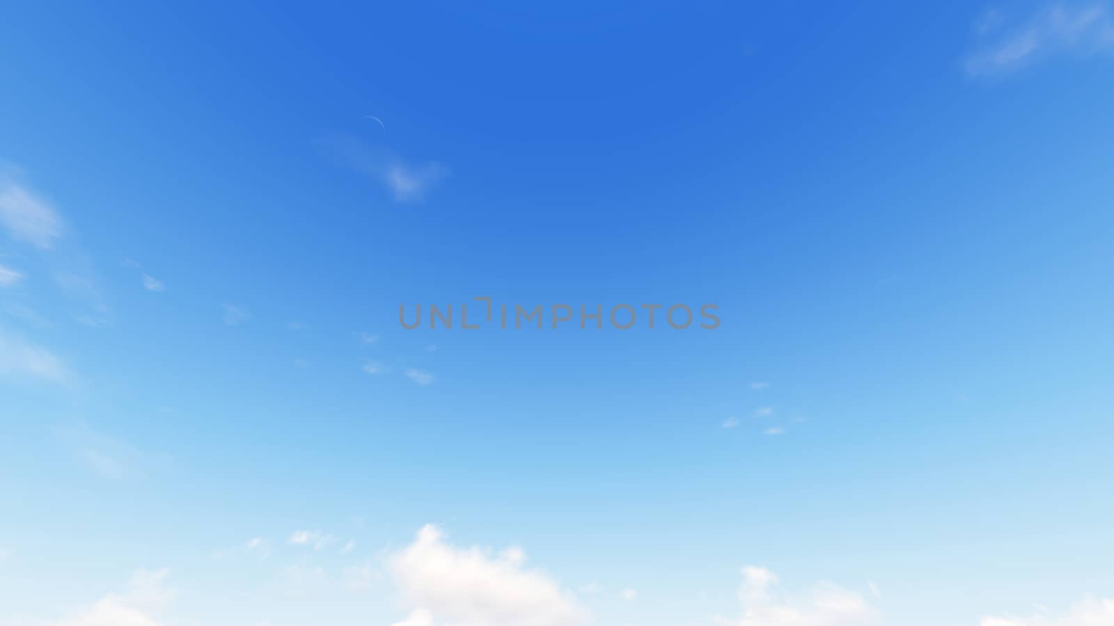 Cloudy blue sky abstract background, blue sky background with tiny clouds, 3d rendering

