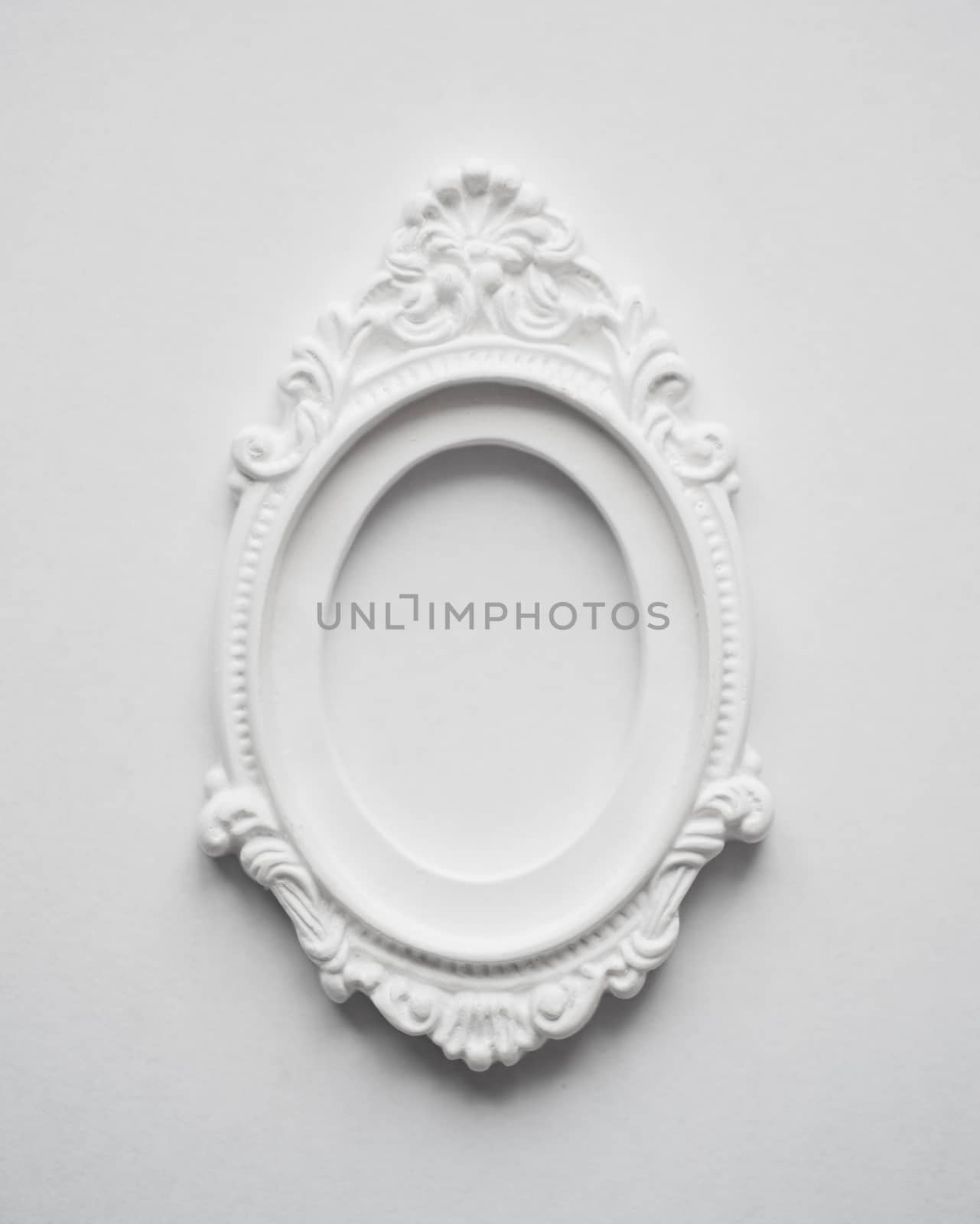 vintage frame on the wall plaster by timonko