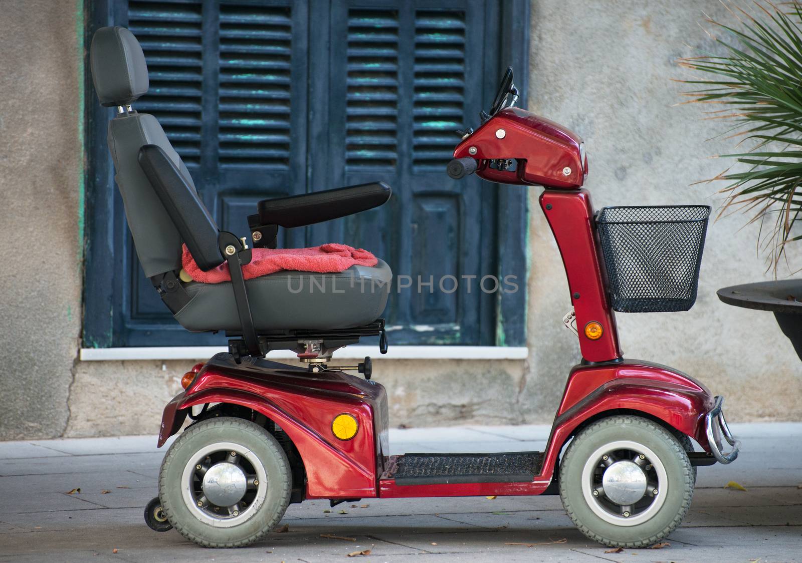 Motorized wheelchair car for disabled people. by dmitrimaruta