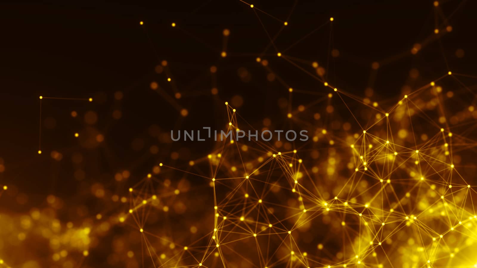 Abstract connected dots. Technology concept background by nolimit046