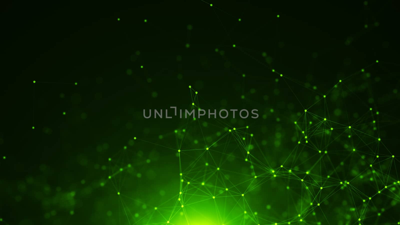 Abstract connected dots. Technology concept background by nolimit046