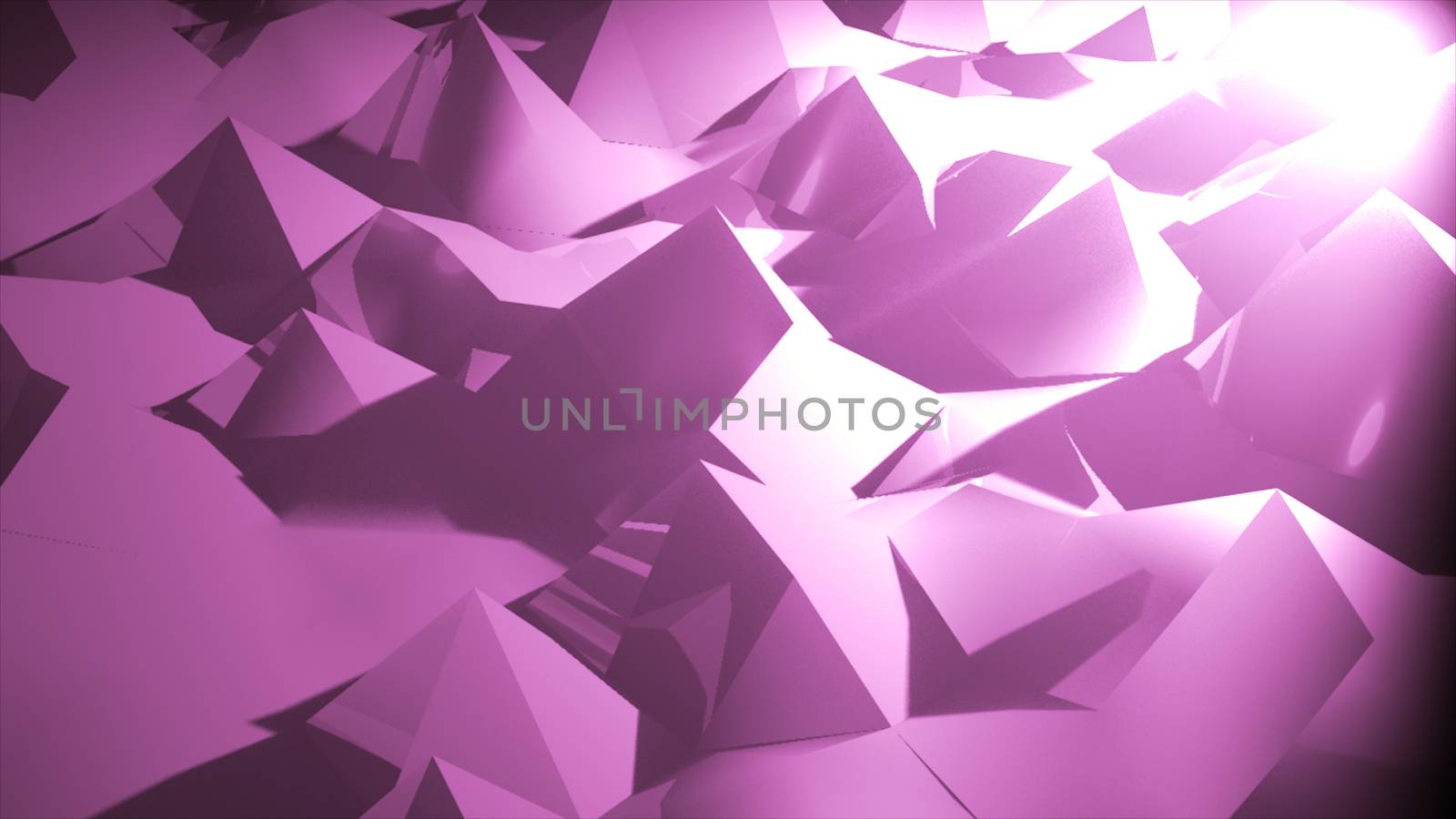 Low poly geometric abstract background in embossed triangular and polygon style. 3D rendering