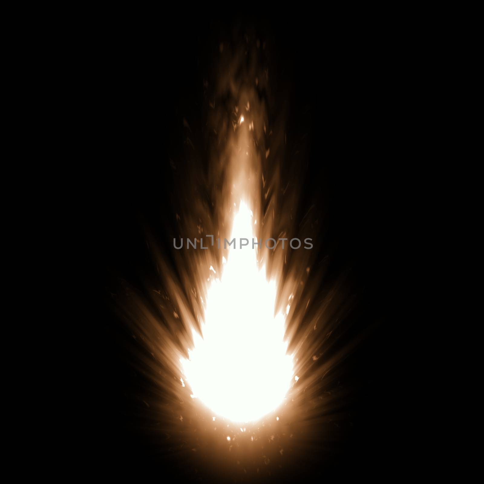 2d illustration of a hot fire explosion