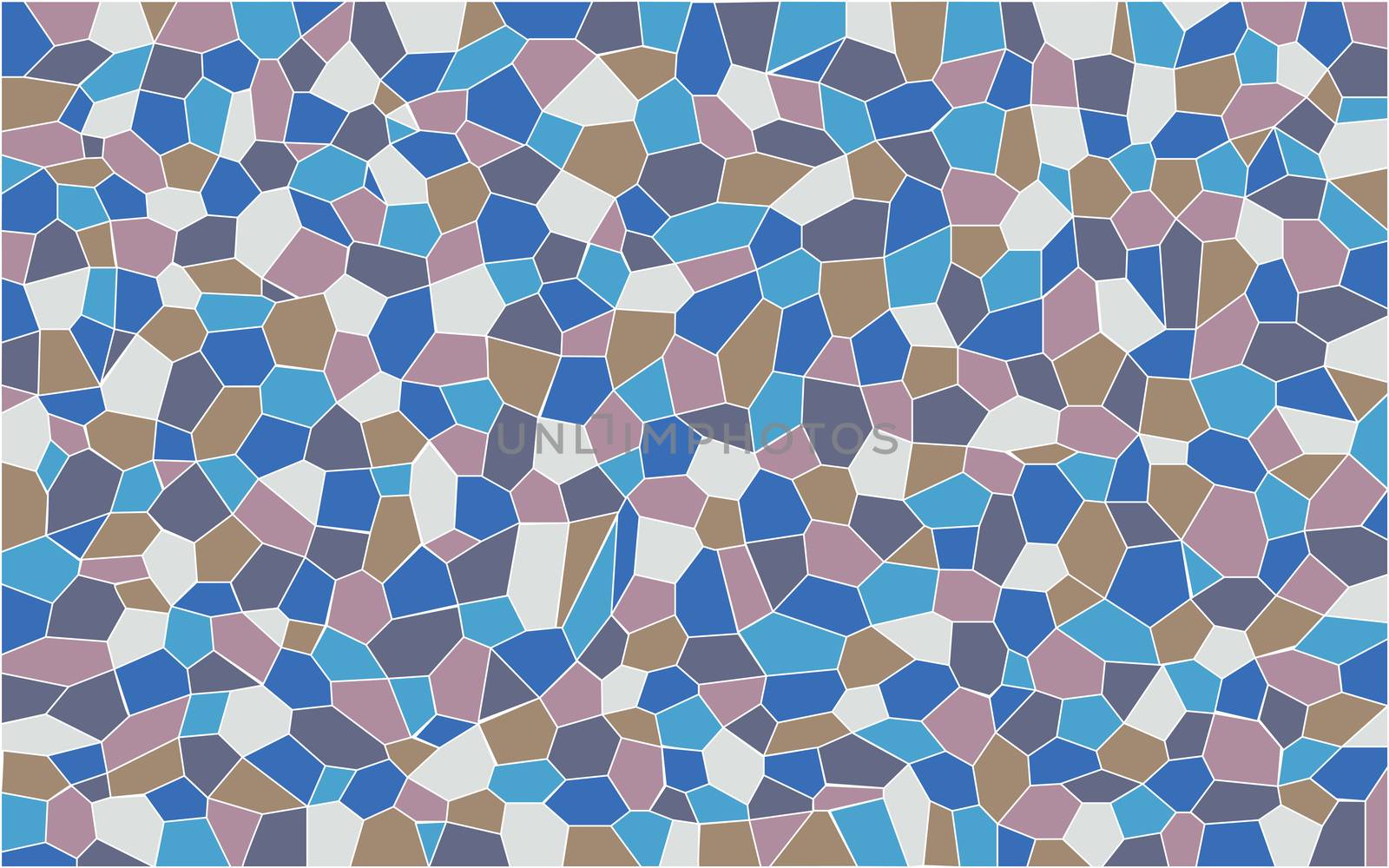 A mosaic of several colours set as a background
