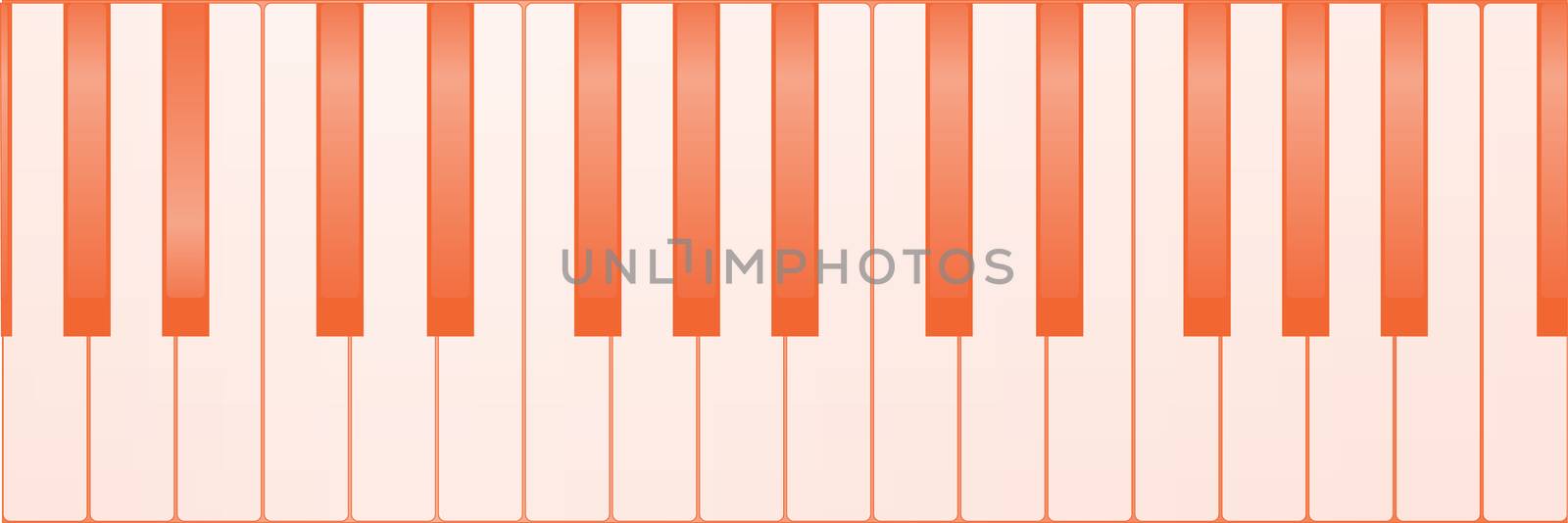 Several piano keys set as a background