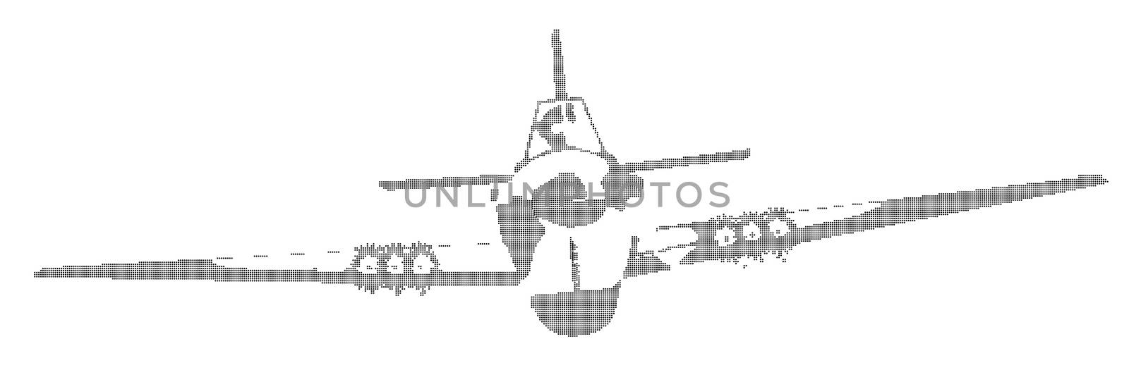 Aircraft In Halftone by Bigalbaloo