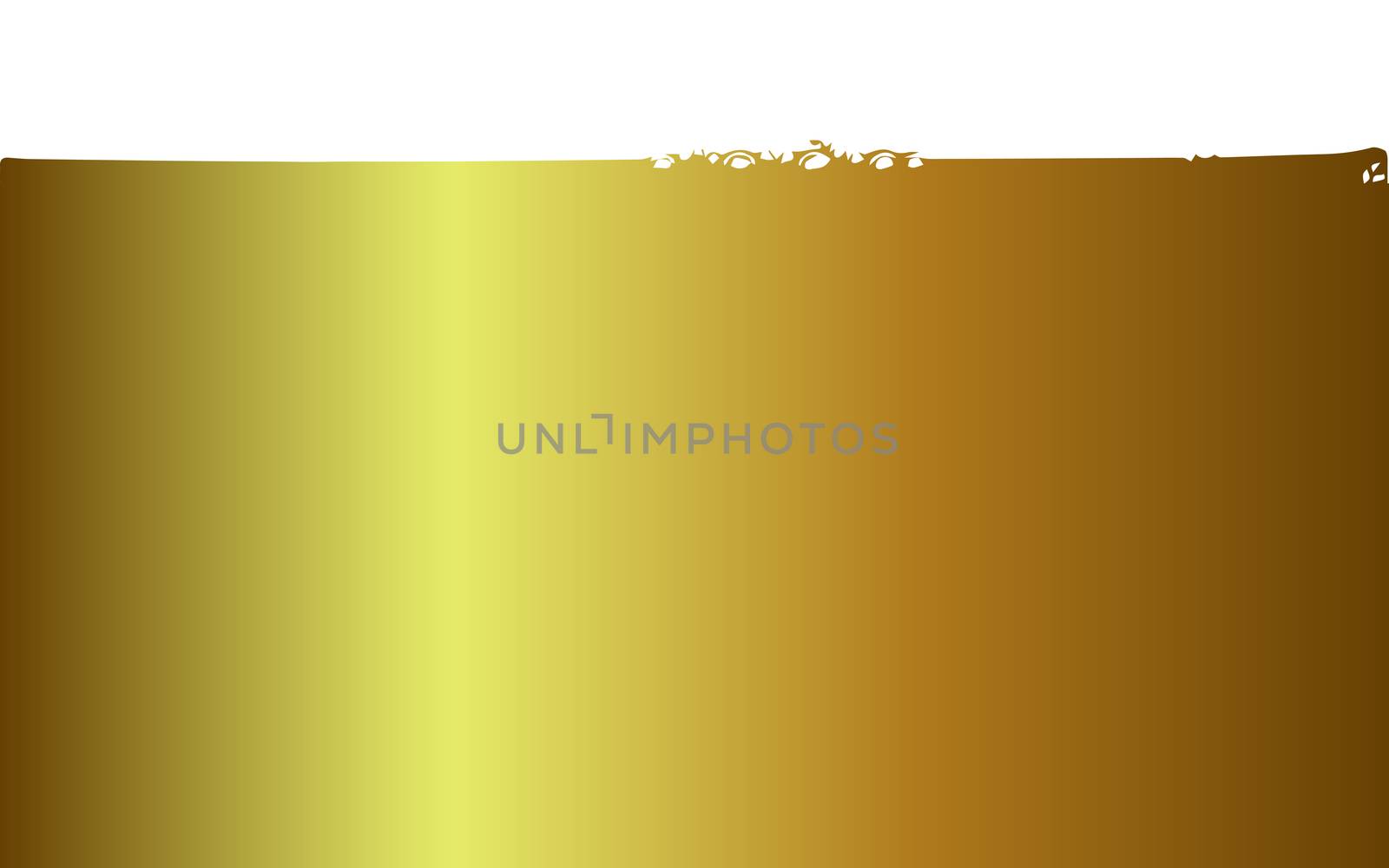 Gold drink as a background with surface bubbles and copy space