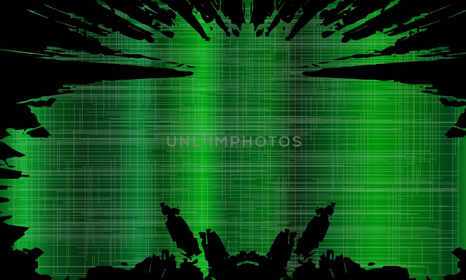 A green grunge style splash background