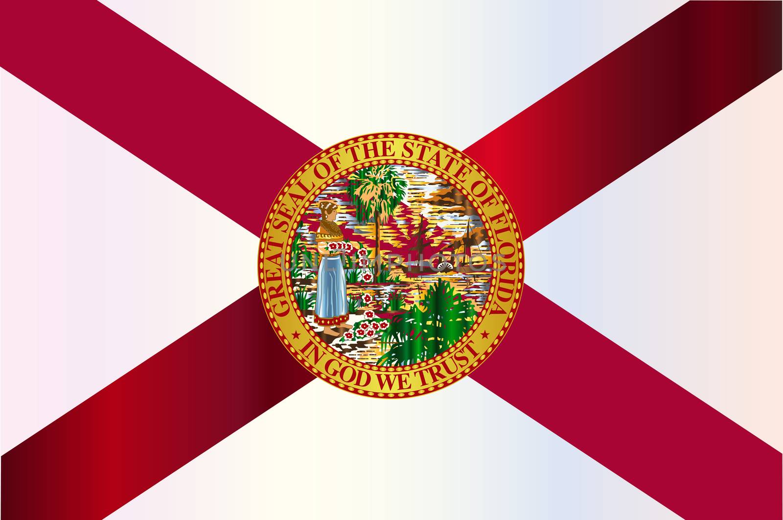 Florida State Metal Flag by Bigalbaloo
