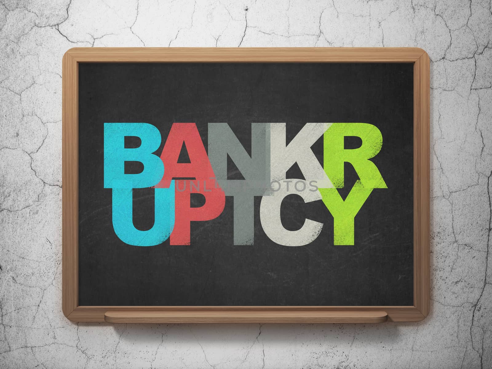 Law concept: Bankruptcy on School board background by maxkabakov