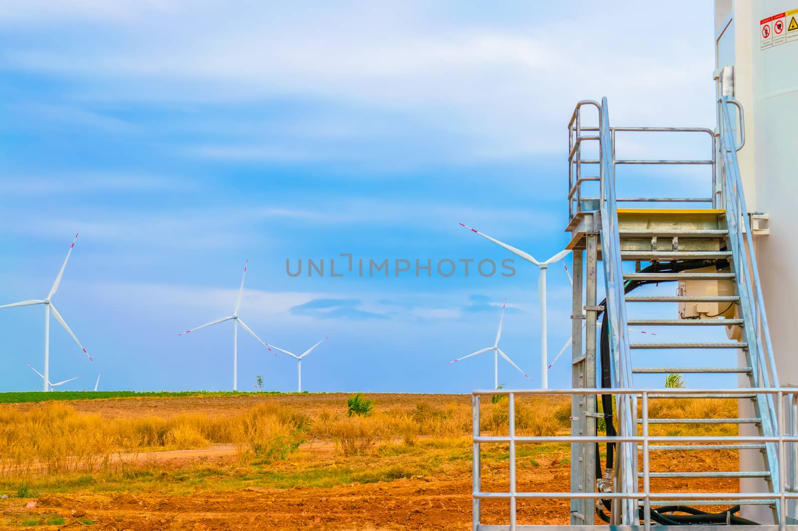 Electricity wind turbine tower generator