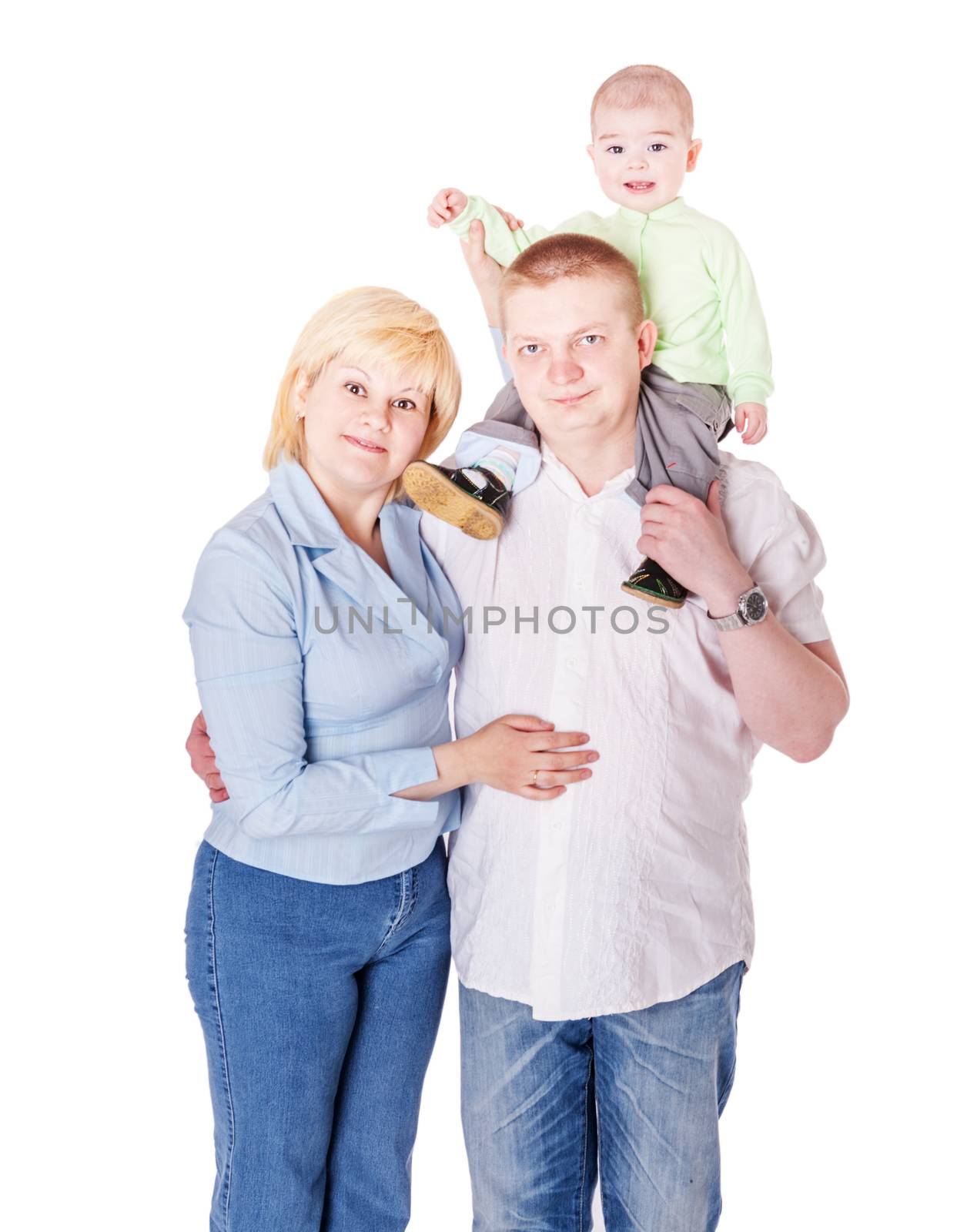 Three people family by olga_sweet