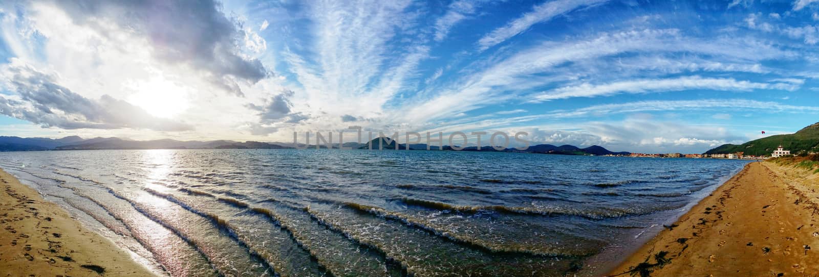 view on the seacoast, panoramic photo