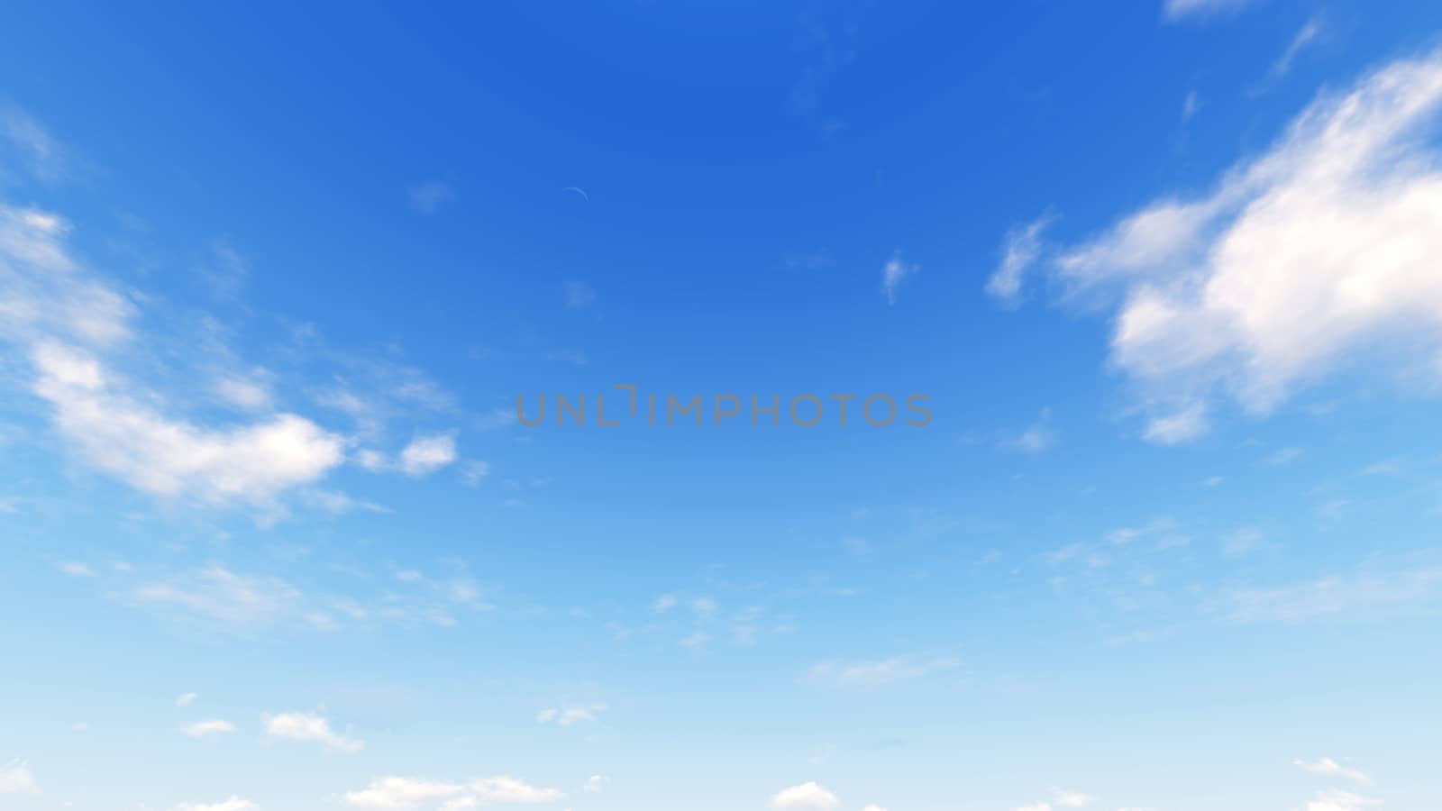 Cloudy blue sky abstract background, blue sky background with tiny clouds, 3d rendering

