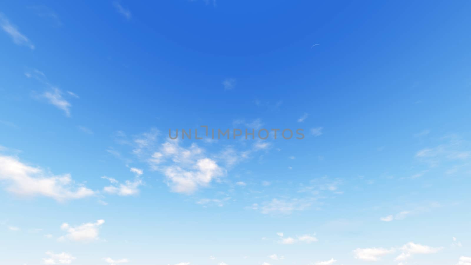 Cloudy blue sky abstract background, blue sky background with tiny clouds, 3d rendering

