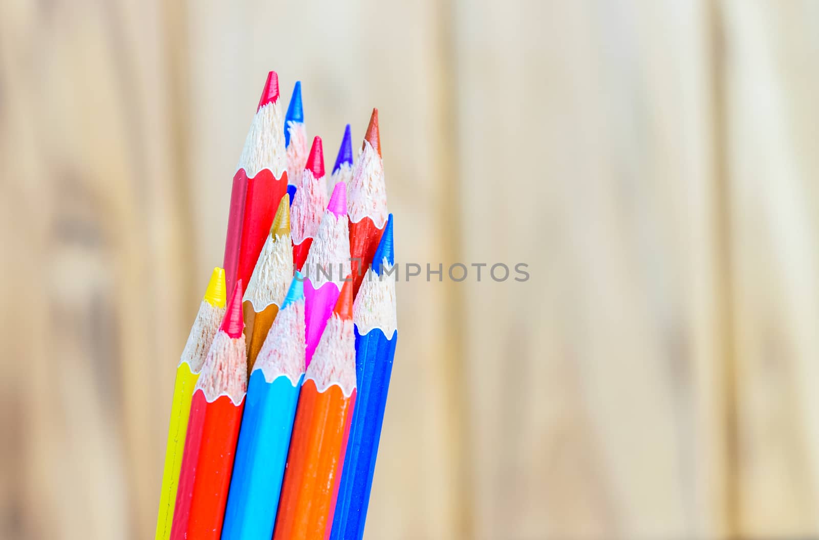 colorful pencils by naramit
