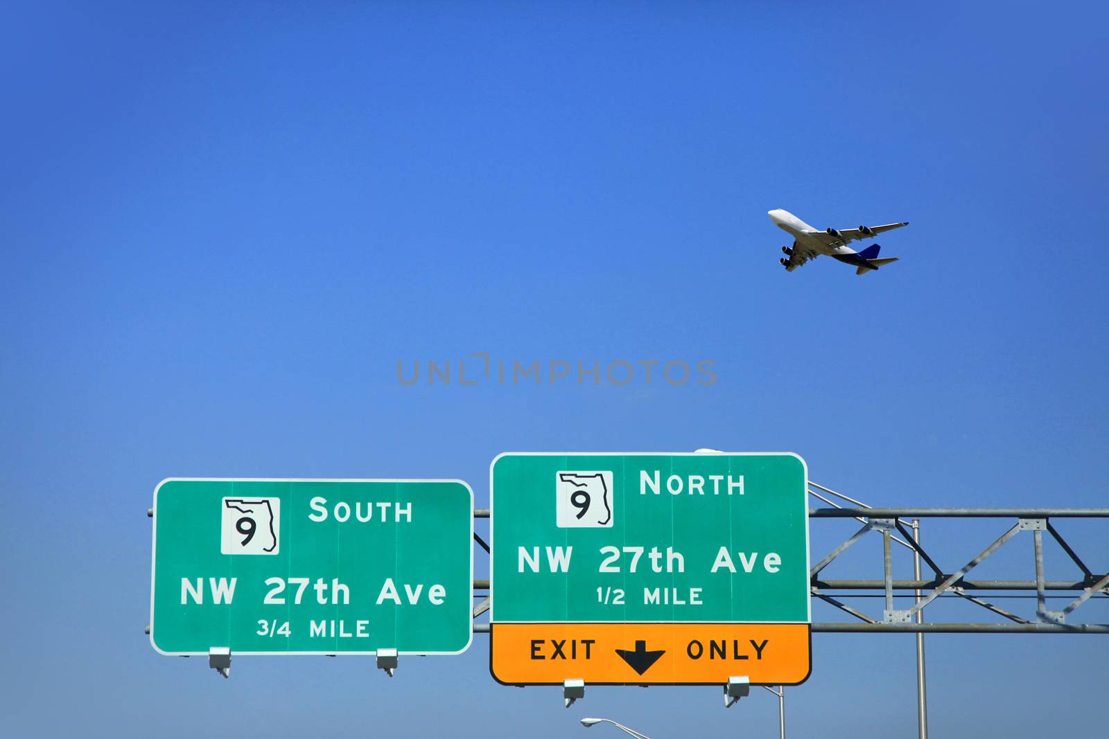  and the plane in the sky