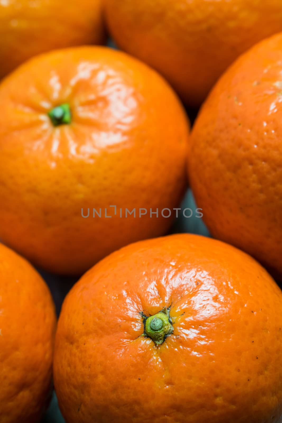 A group of orange clementine, healthy fruit