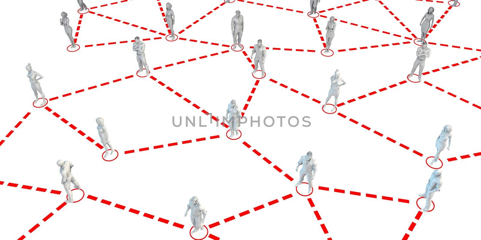 Human Figures Connected by kentoh